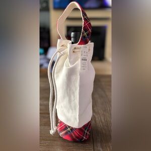 NWT J. Crew Tartan wine bag